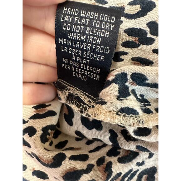 Obey animal print short sleeves mini dress M - Picture 5 of 16